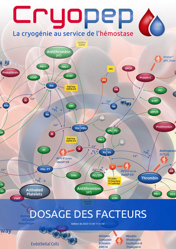 Cryopep DOSAGE DES FACTEURS